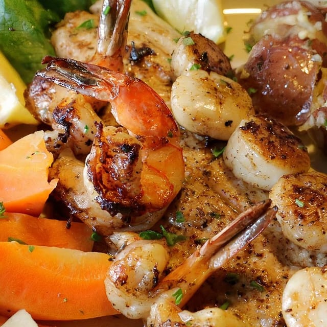 Grilled Captain's Platter.