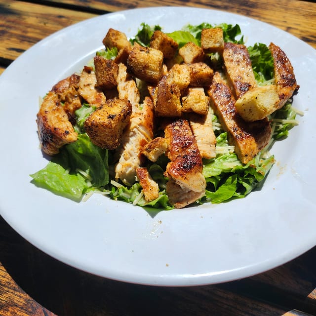 Chicken Salad or Caesar Salad.